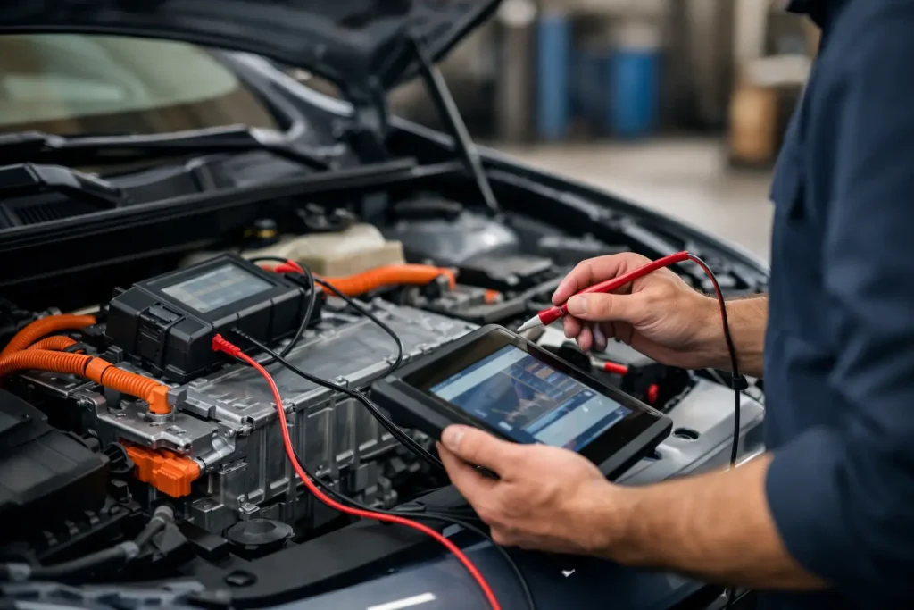 High-Voltage Battery and Hybrid System Diagnostics