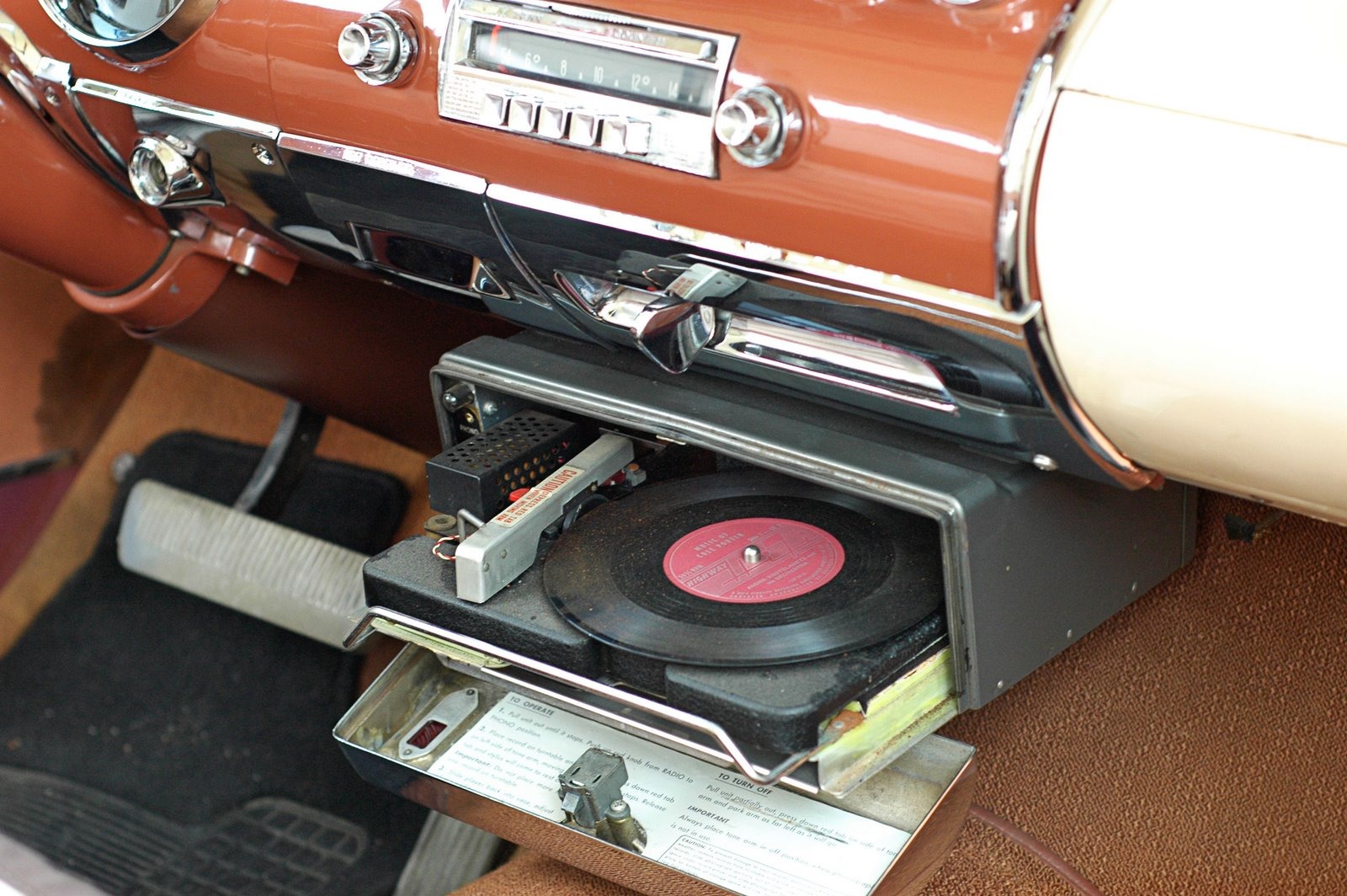Interior of a 1957 Chrysler New Yorker