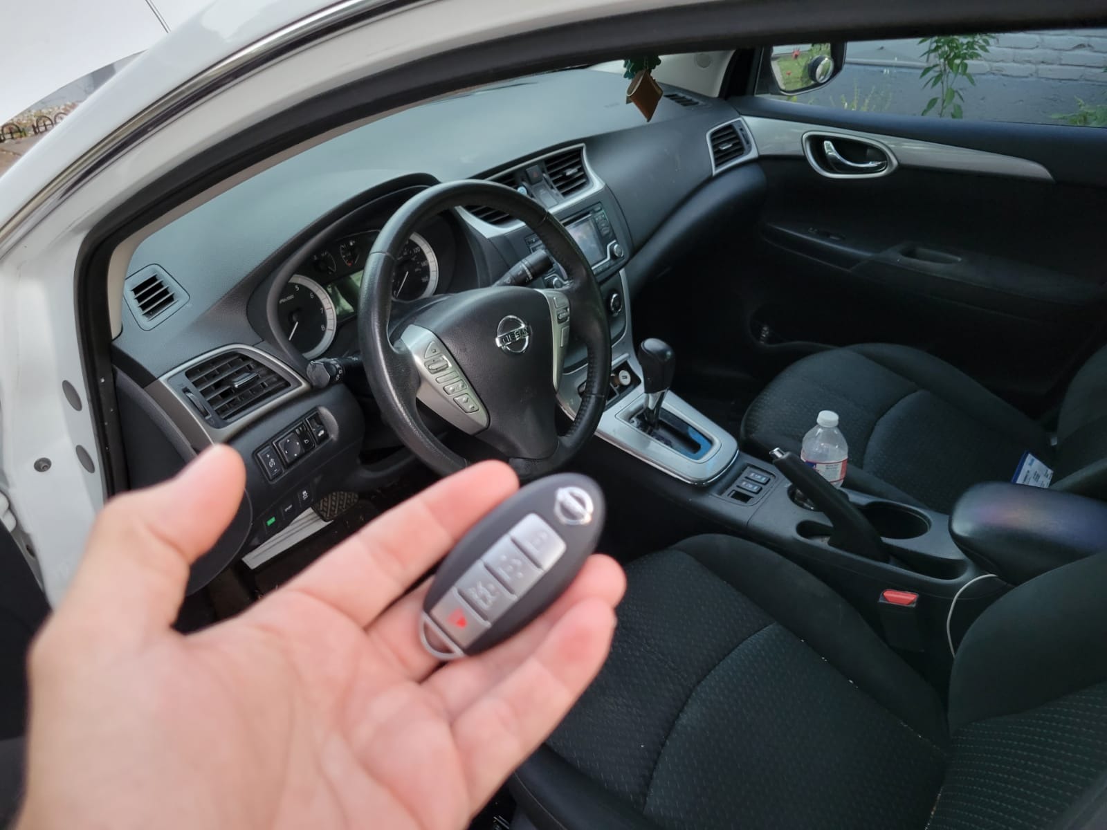 Interior of a Nissan vehicle