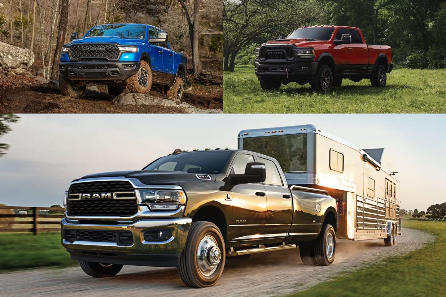 Ram 1500, 2500, and 3500