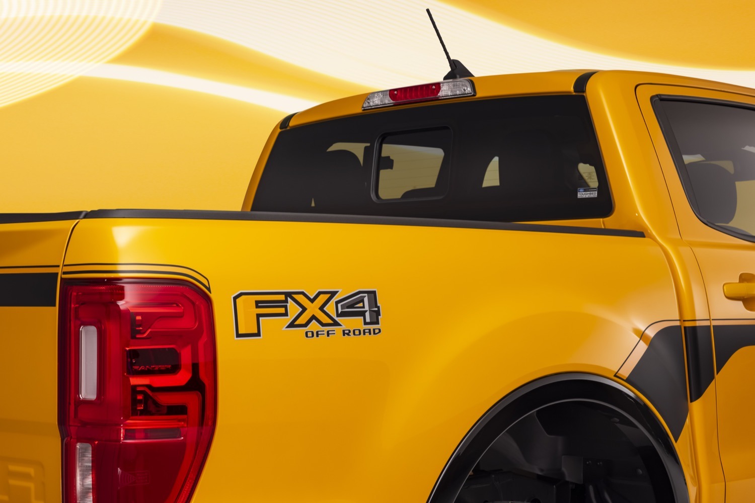 Rear of a 2022 Ford Ranger Splash Package