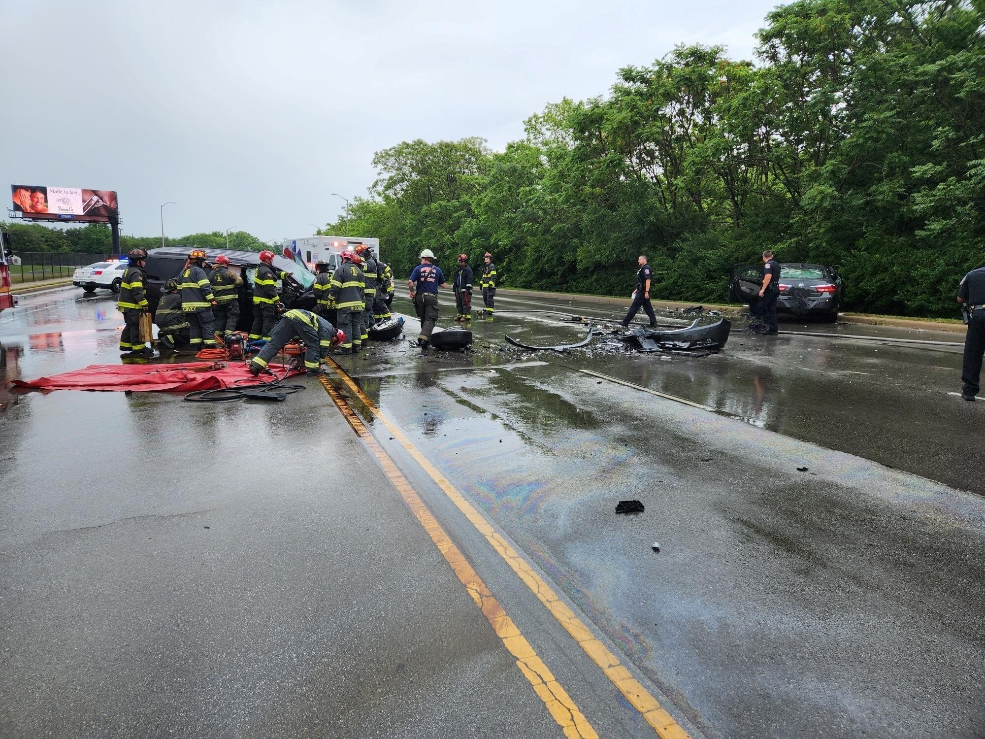 Scene of a fatal crash