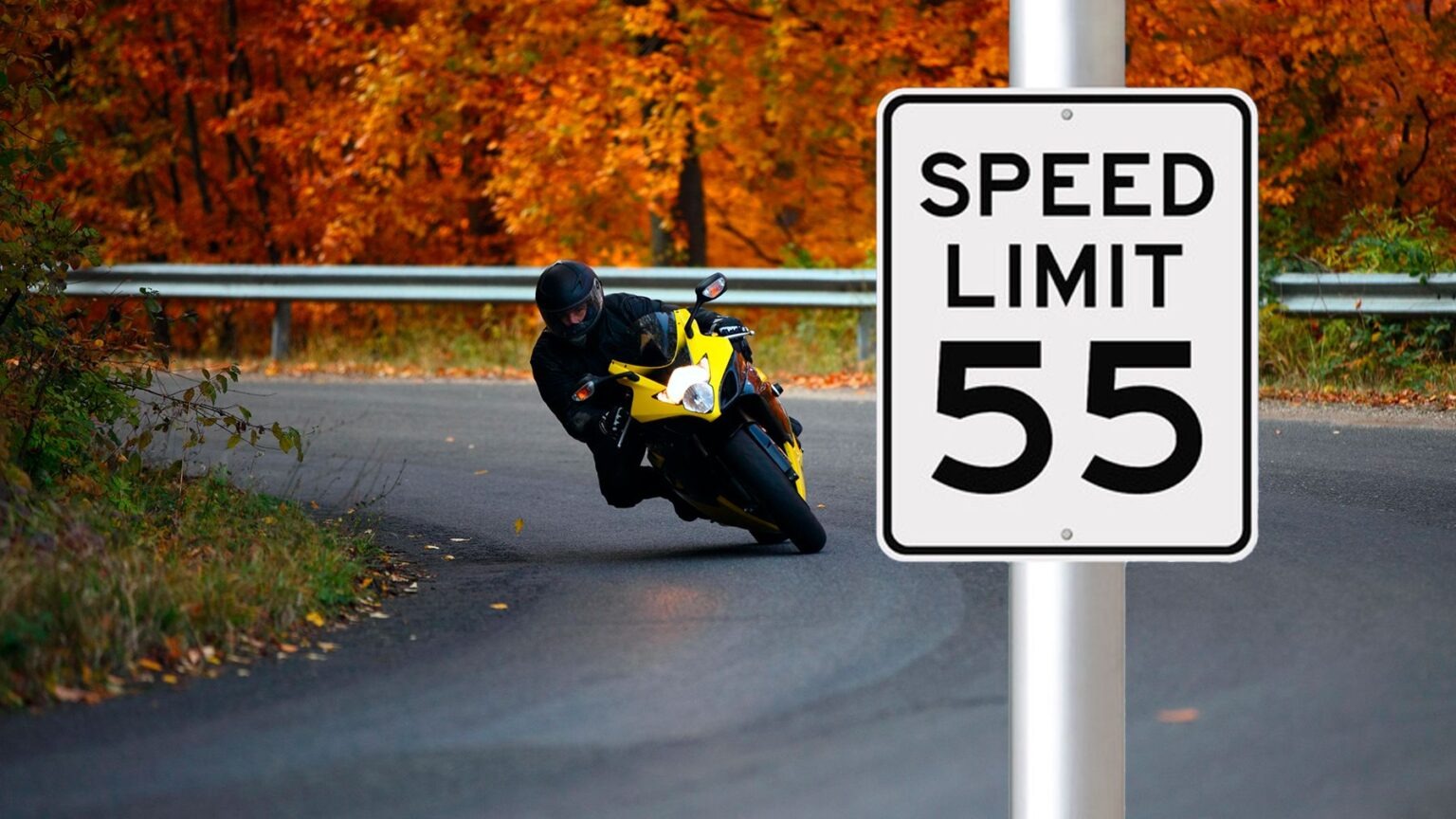 Speed Limit 55 sign