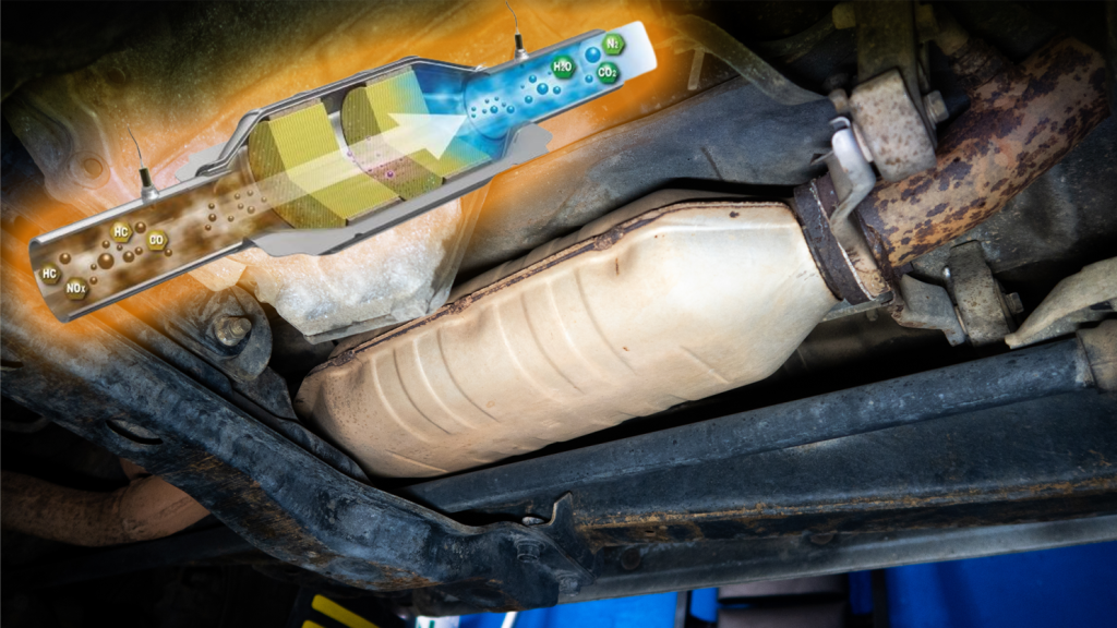 The Catalytic Converter or Exhaust Area Becomes Extremely Hot