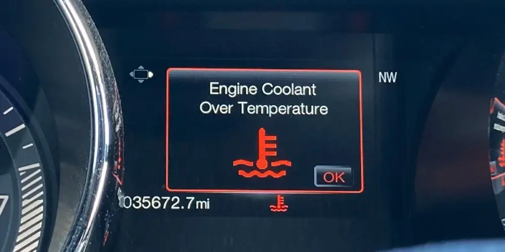 The Engine Temperature Suddenly Climbs Into the Danger Zone