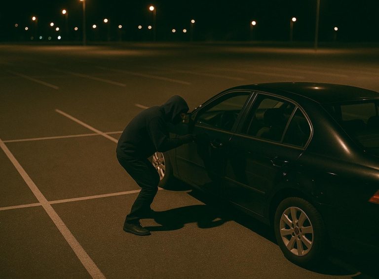 Car Theft Attempt at Night