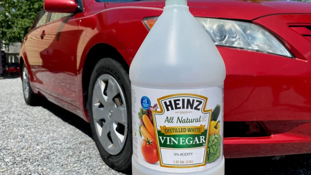 Use White Vinegar to Break Down Fresh Mineral Deposits