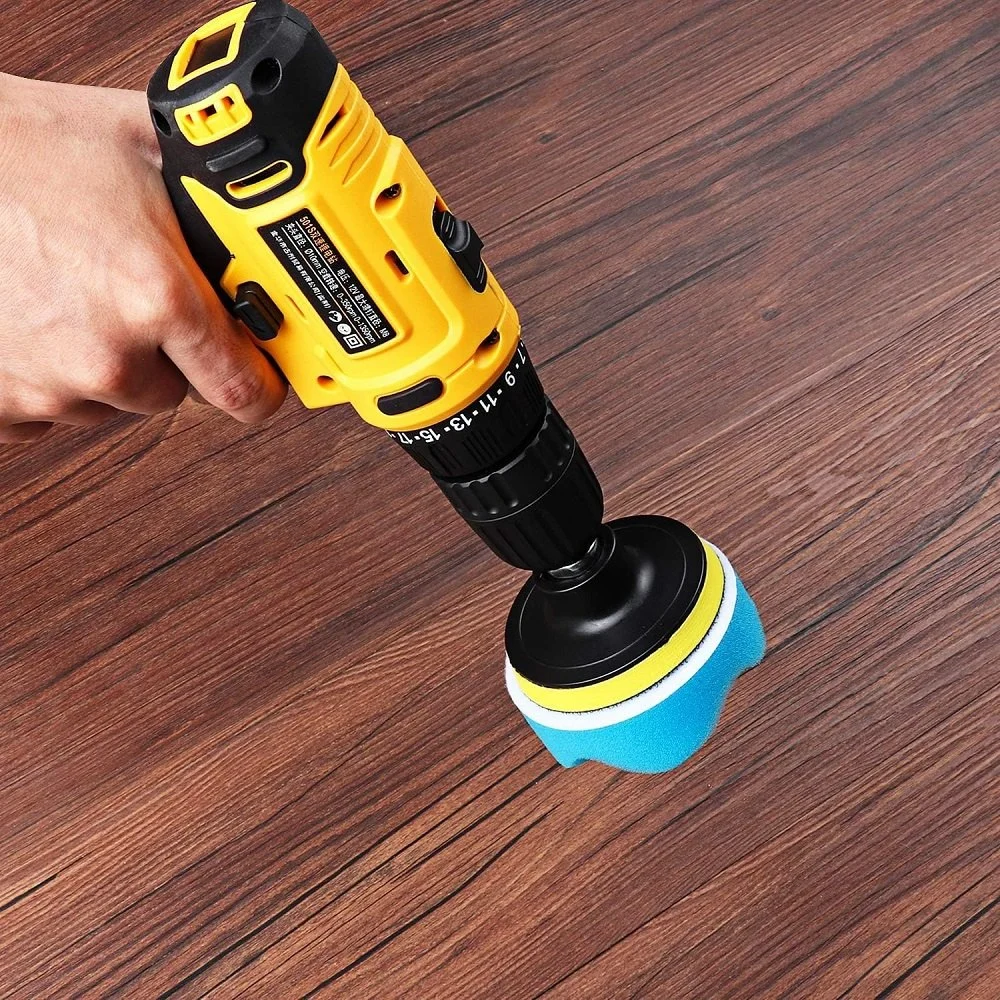 Use a Drill-Mounted Foam Pad Instead of Hand Polishing