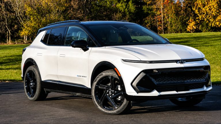 A Chevy Compact SUV is standing on a concrete road