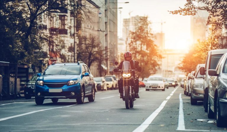 Busy urban street
