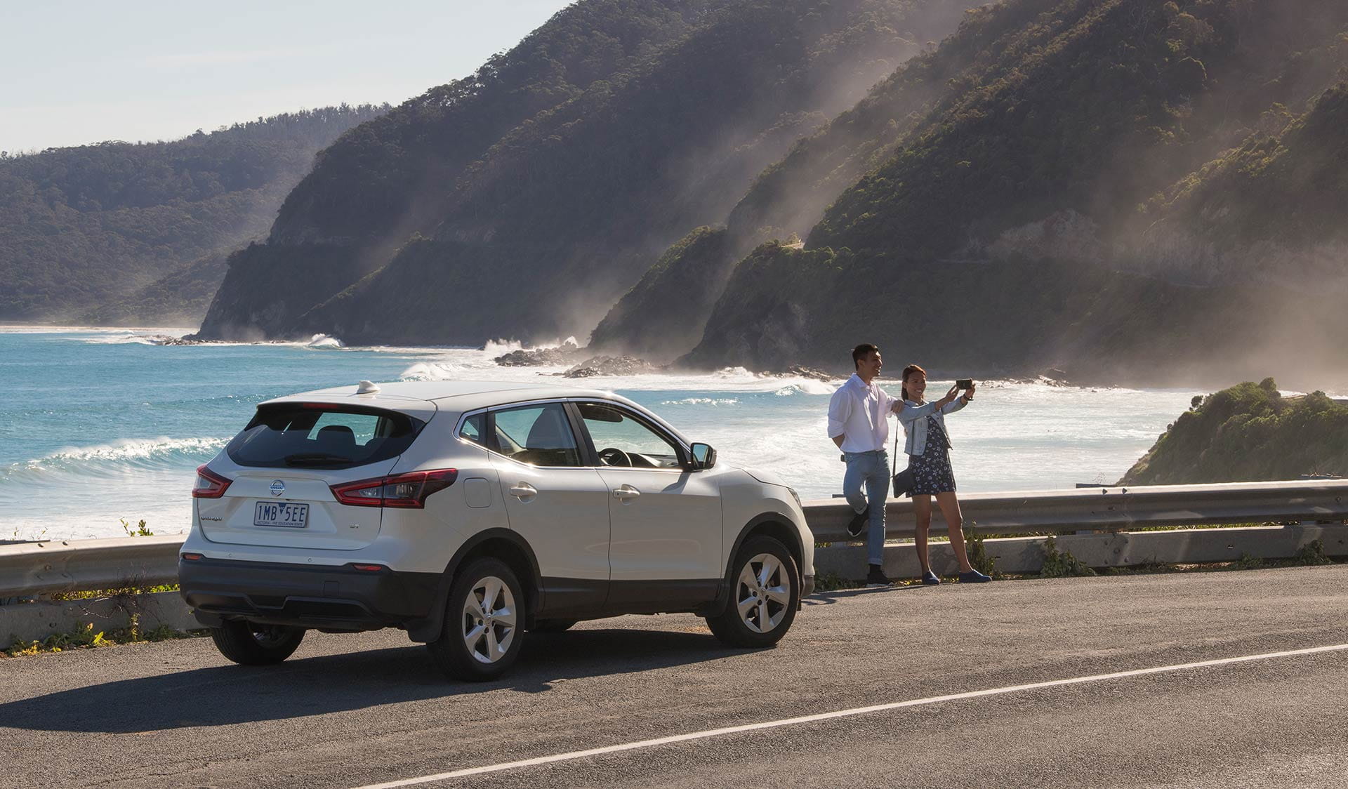 coastal drive along the Great Ocean Road in Victoria