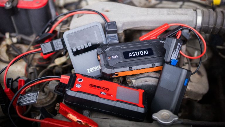 Compact car jump starters designed for easy glovebox storage