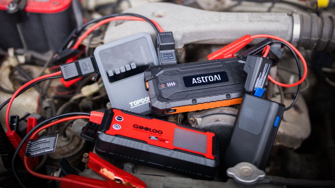 Compact car jump starters designed for easy glovebox storage