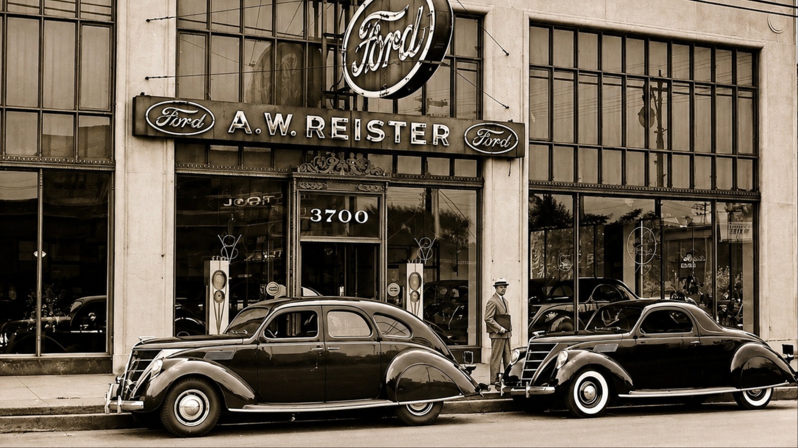 Historic Ford-Lincoln Dealership During Takeover Era