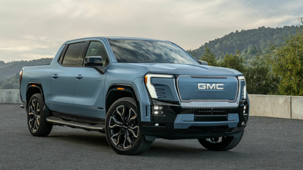 GMC Sierra EV showcasing bold styling, electric power, and premium truck capability