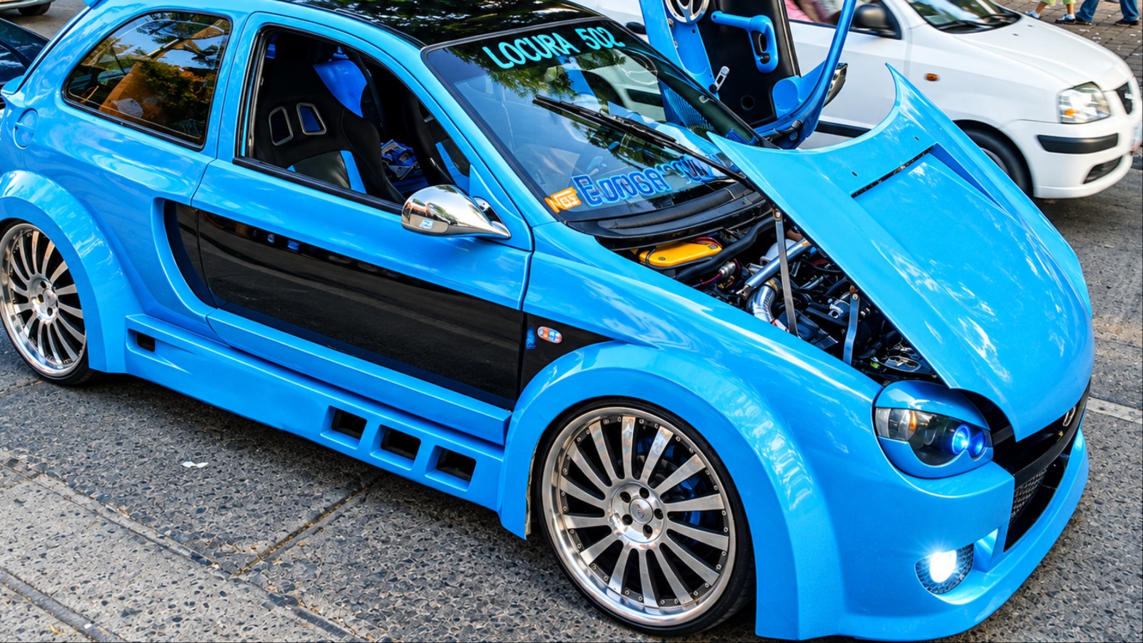 Heavily modified Chevrolet Corsa