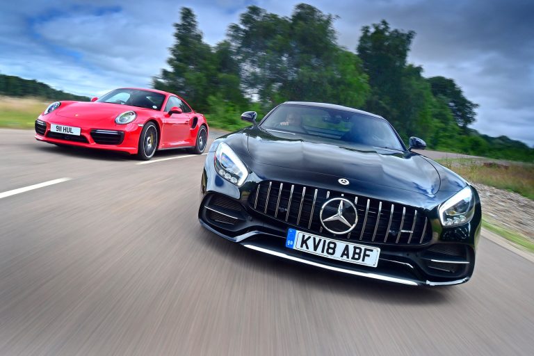 Mercedes-AMG GT C and Porsche 911 Turbo