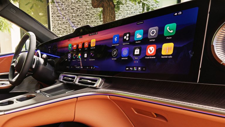 Mercedes-Benz GLC featuring its expansive MBUX Hyperscreen