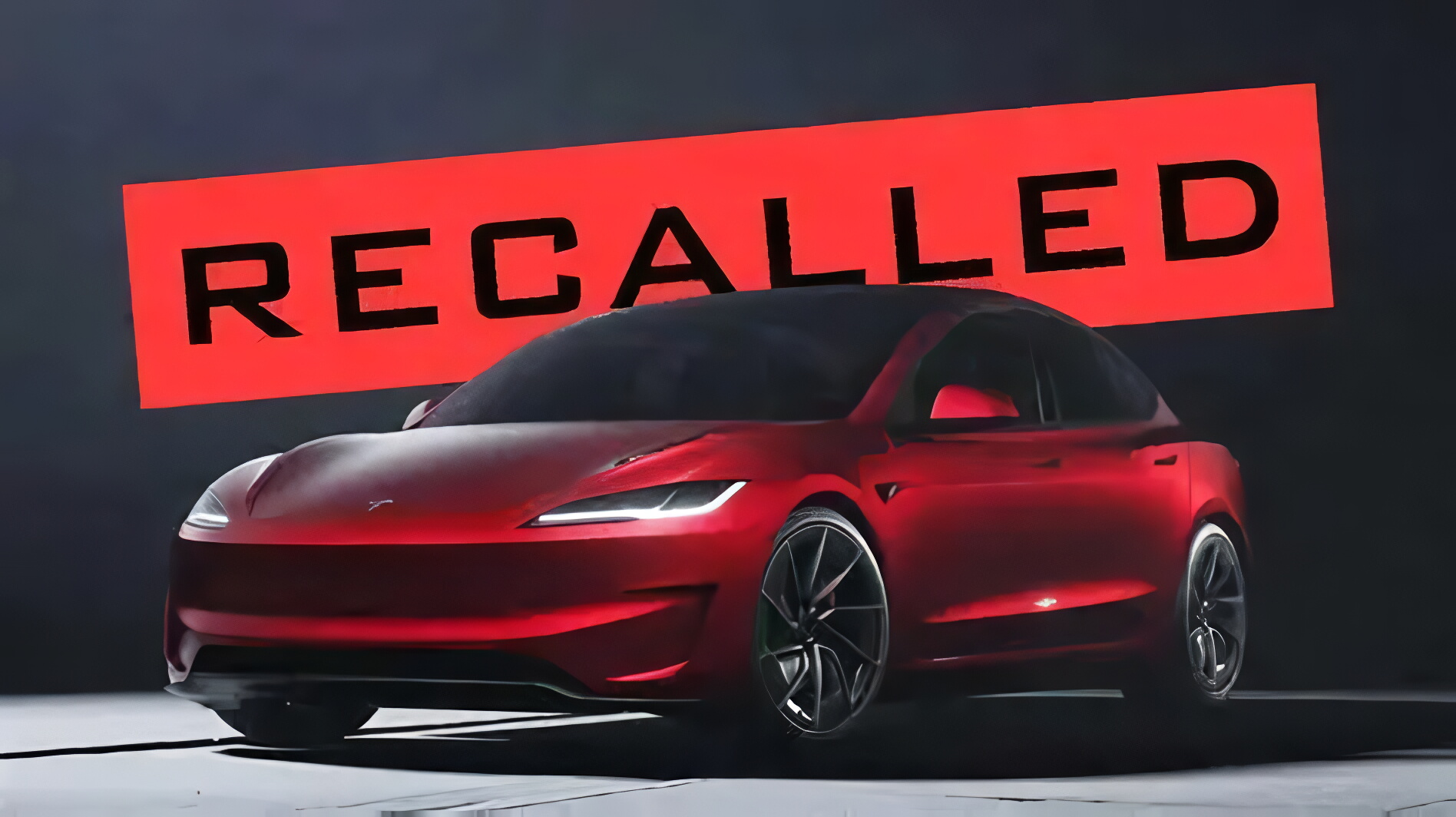 Recalled Tesla Model 3