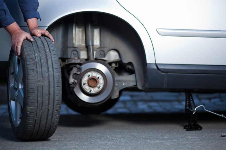 Replacing a worn tire