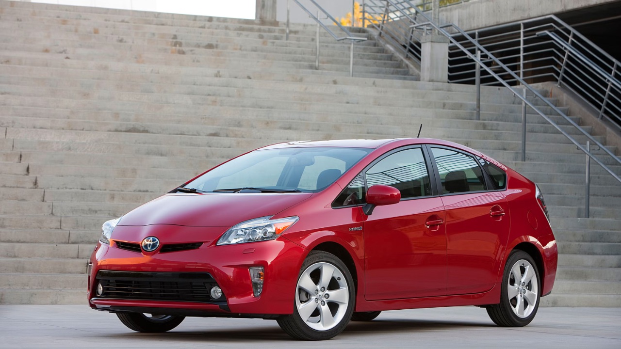 Toyota Prius showcasing its iconic hybrid design with practical everyday efficiency