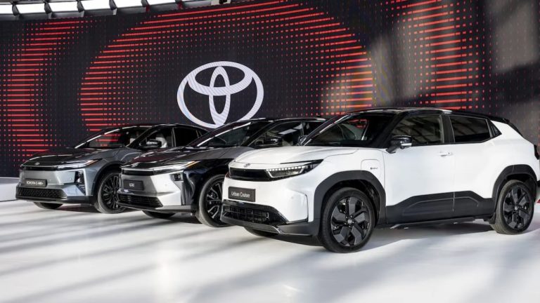 Toyota showcases multiple electrified vehicles at a major automotive event