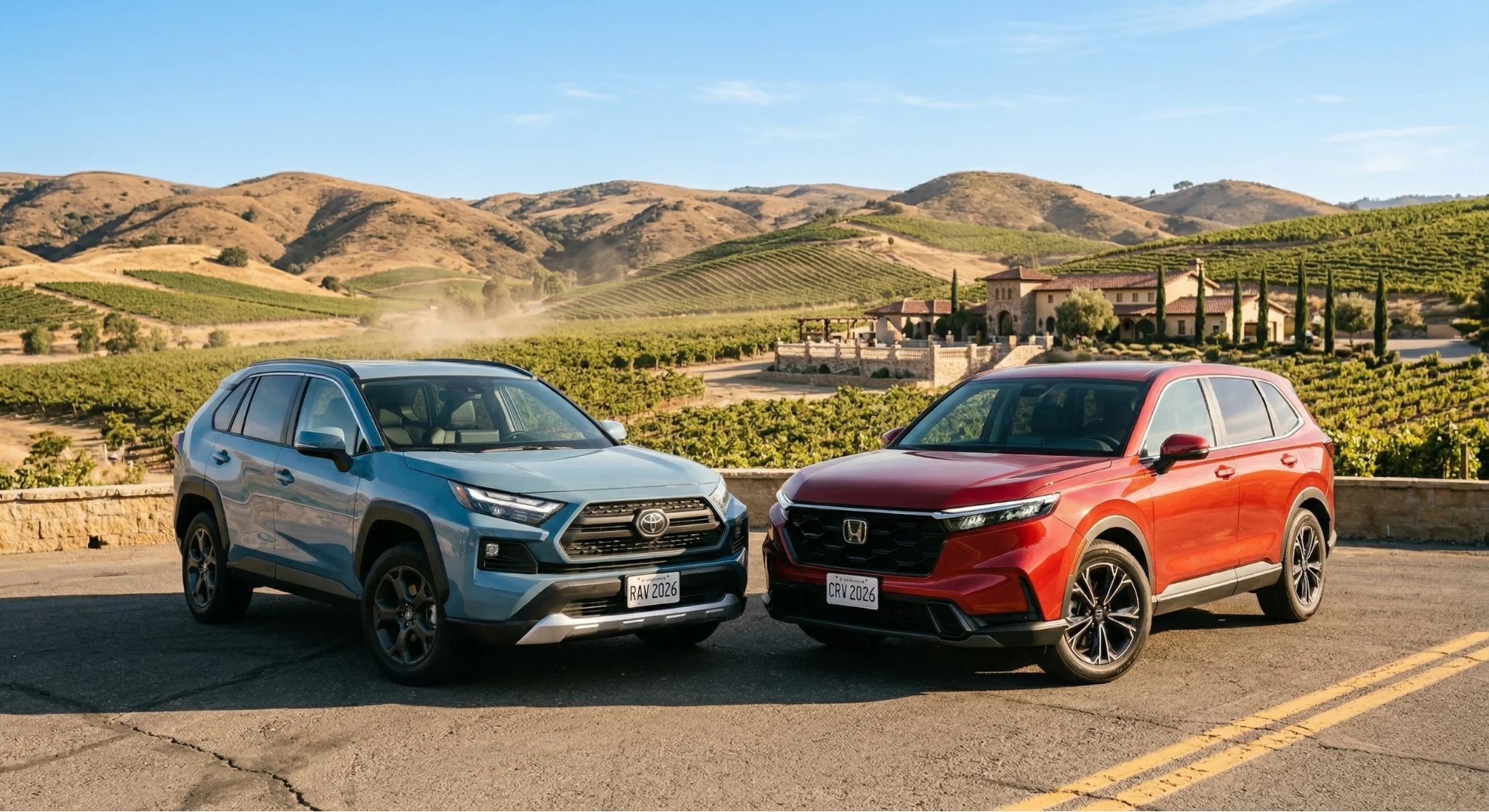 Toyota RAV4 and Honda CR-V