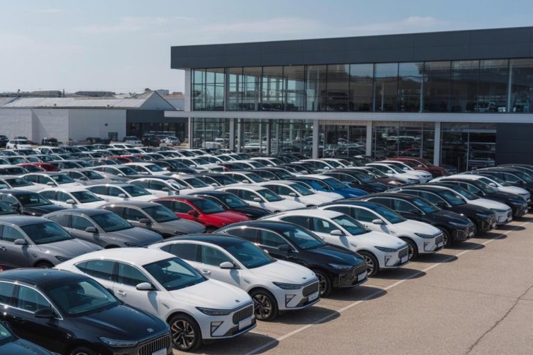 Dealership Lot Filled With Inventory