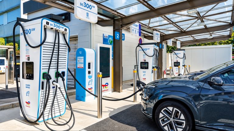 EV charging at 300-kW fast charger