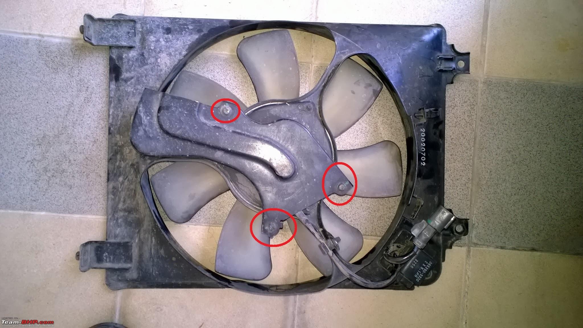 A Faulty Condenser Cooling Fan