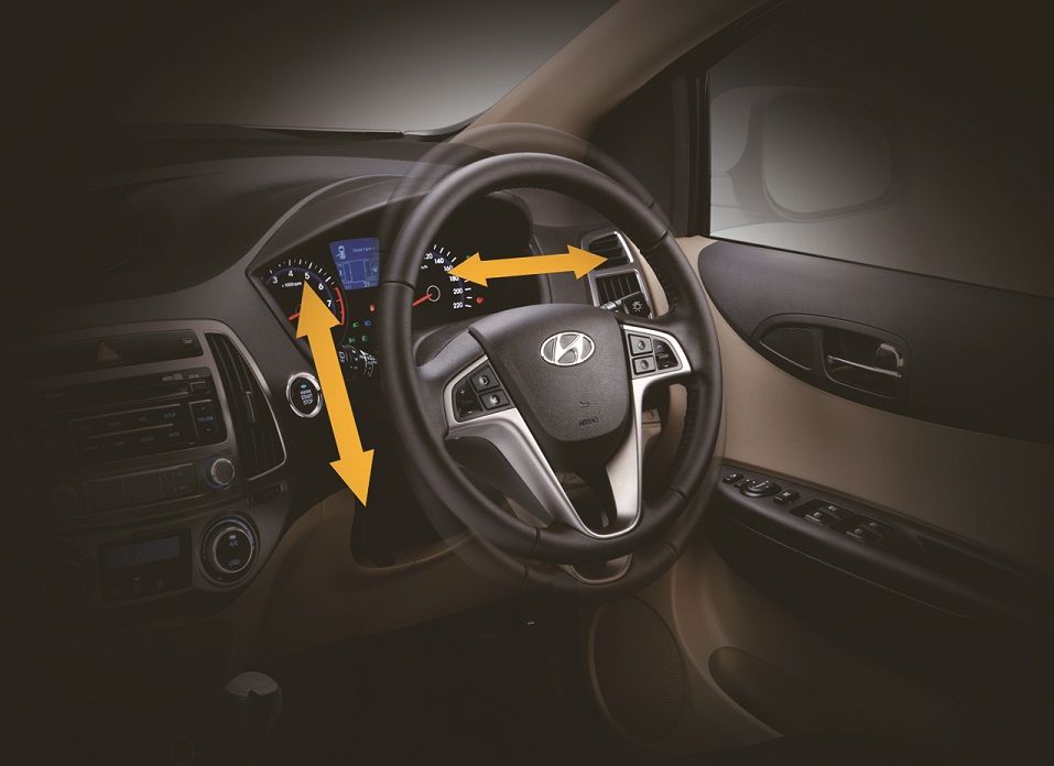 A Telescoping and Tilt-Adjustable Steering Wheel