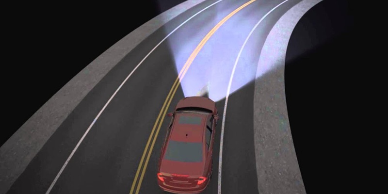 Adaptive Headlights That Illuminate Curves