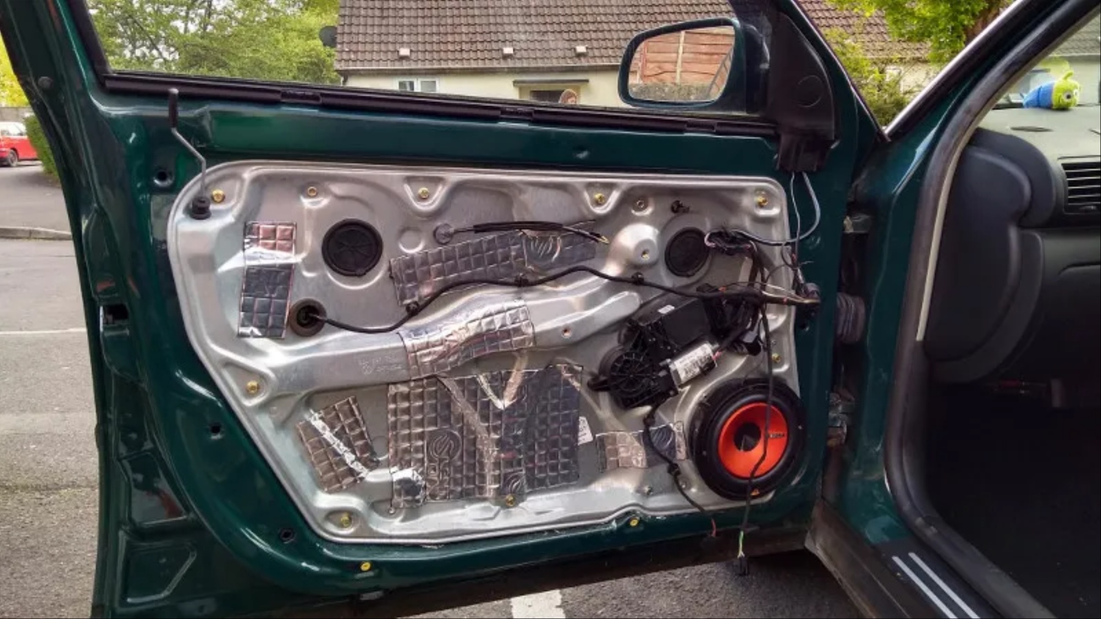 Add Sound Deadening Inside the Door