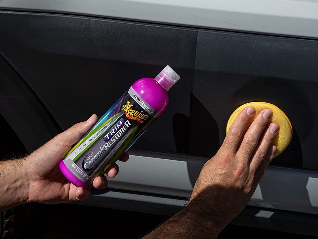 Apply a Ceramic-Based Trim Restorer