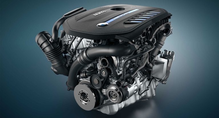 BMW B58 3.0-liter turbocharged inline-six engine shown in a detailed studio-style view