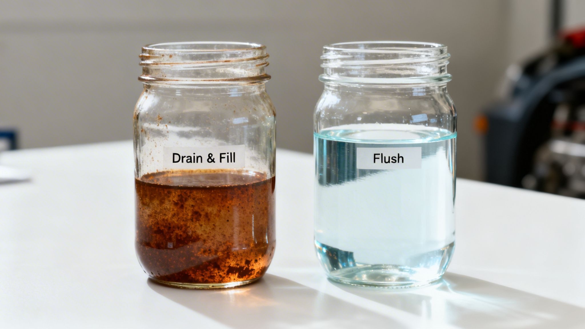 Coolant Flush vs. Drain-and-Fill