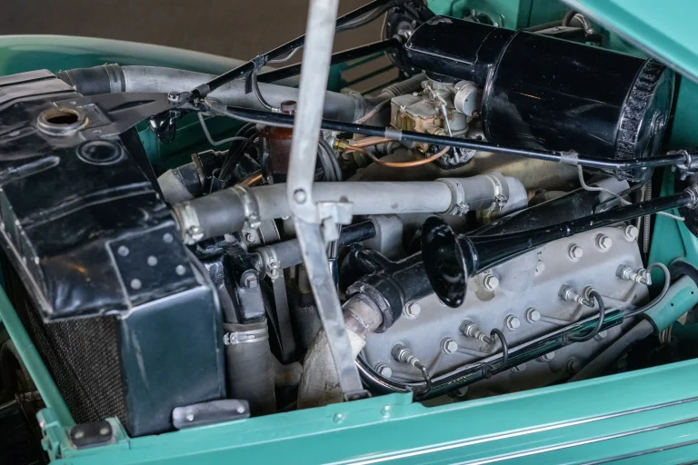 An engine is shown in a repairing state