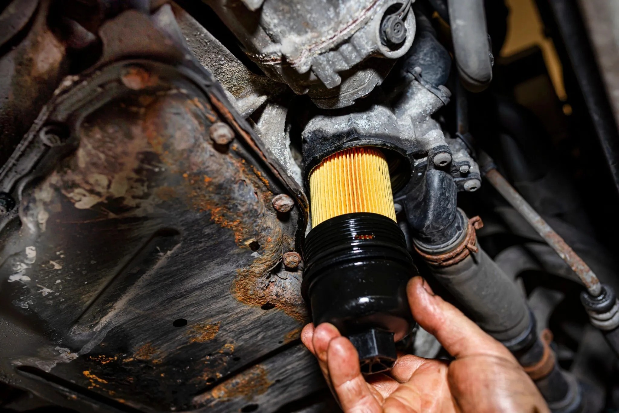 Engine oil and the oil filter