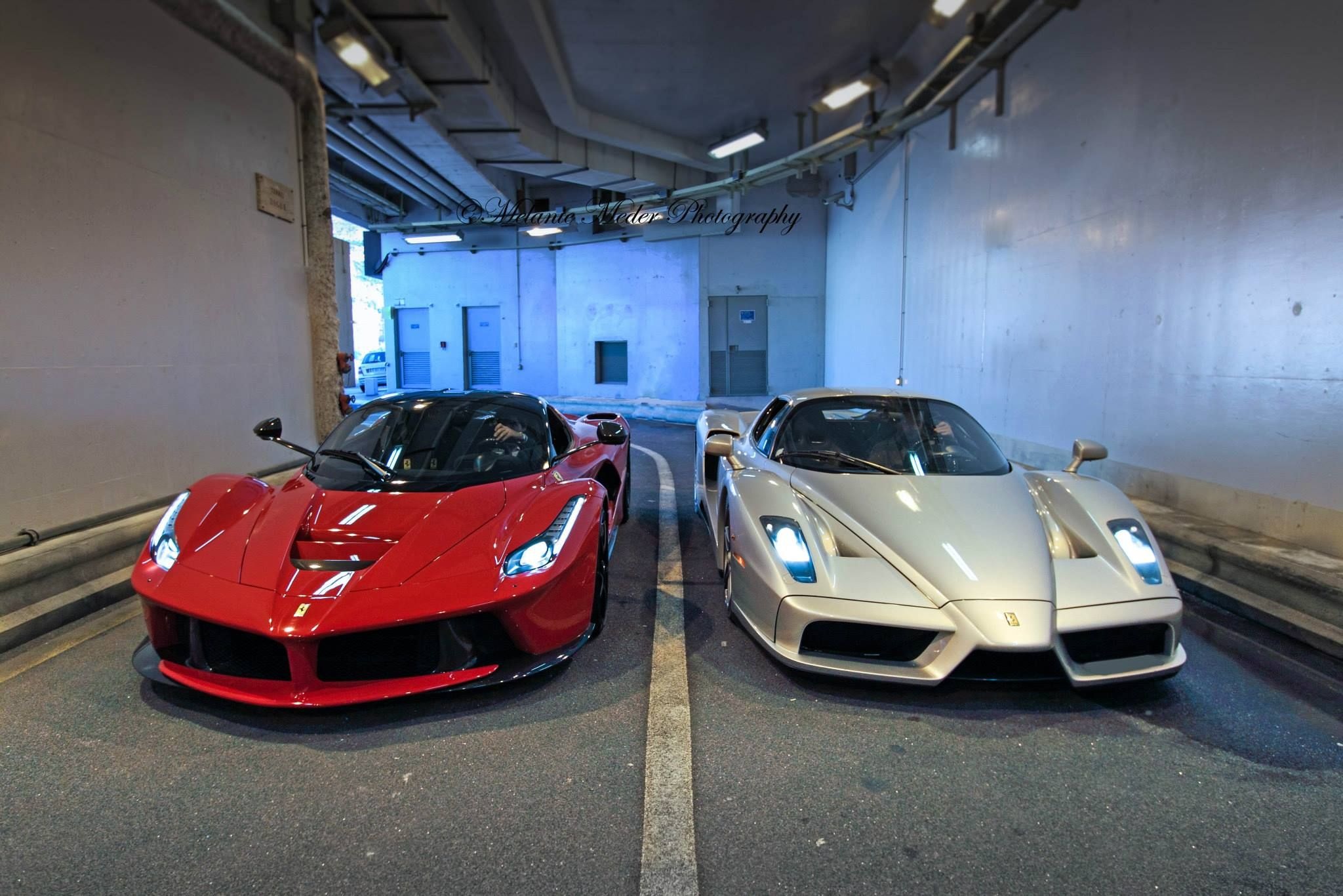Ferrari Enzo and Ferrari LaFerrari 