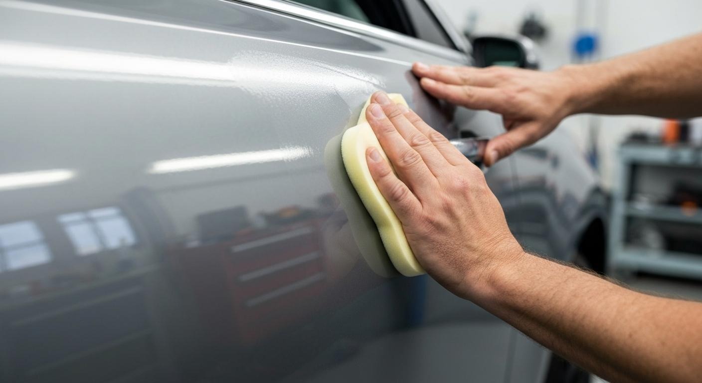 Hand Polishing with Foam Pads