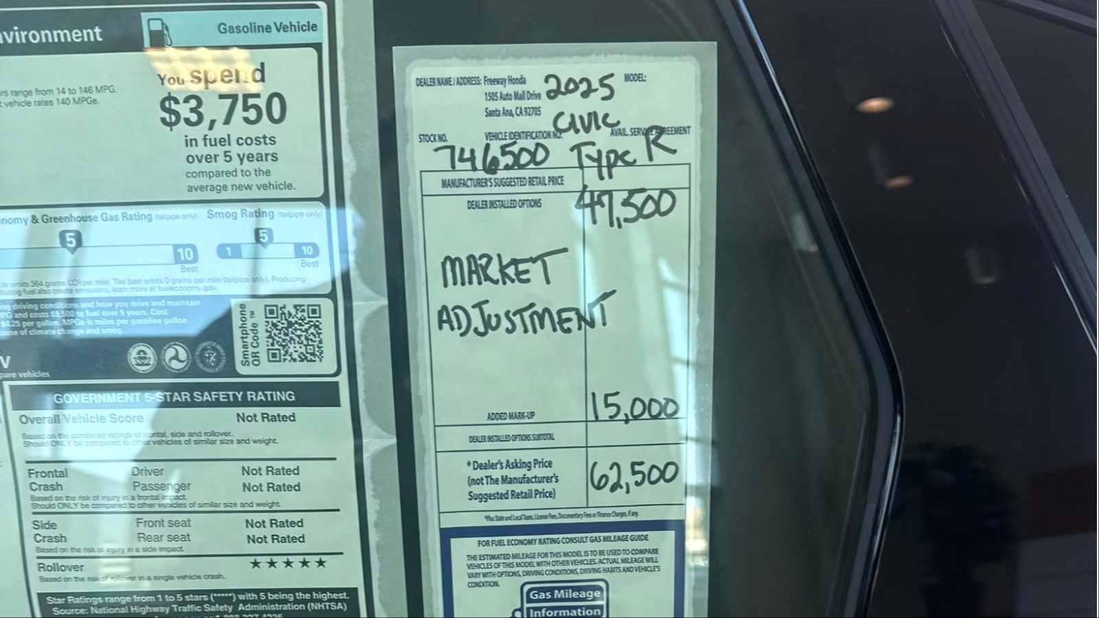 Market Adjustment Fees