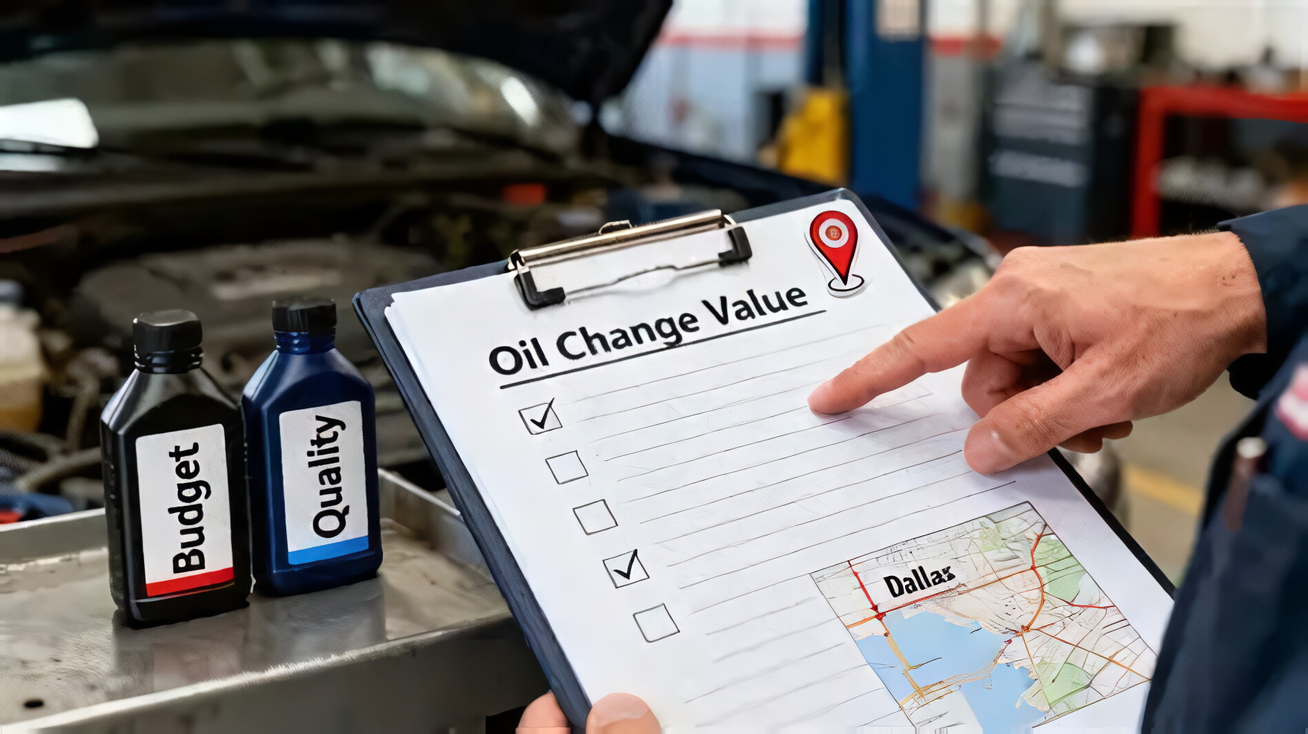 Oil Change Value checklist