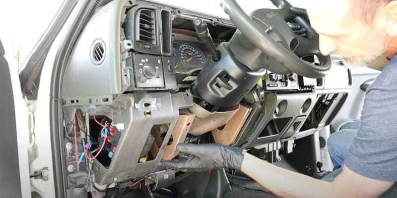 Press on Dashboard Panels to Find a Loose Contact Point