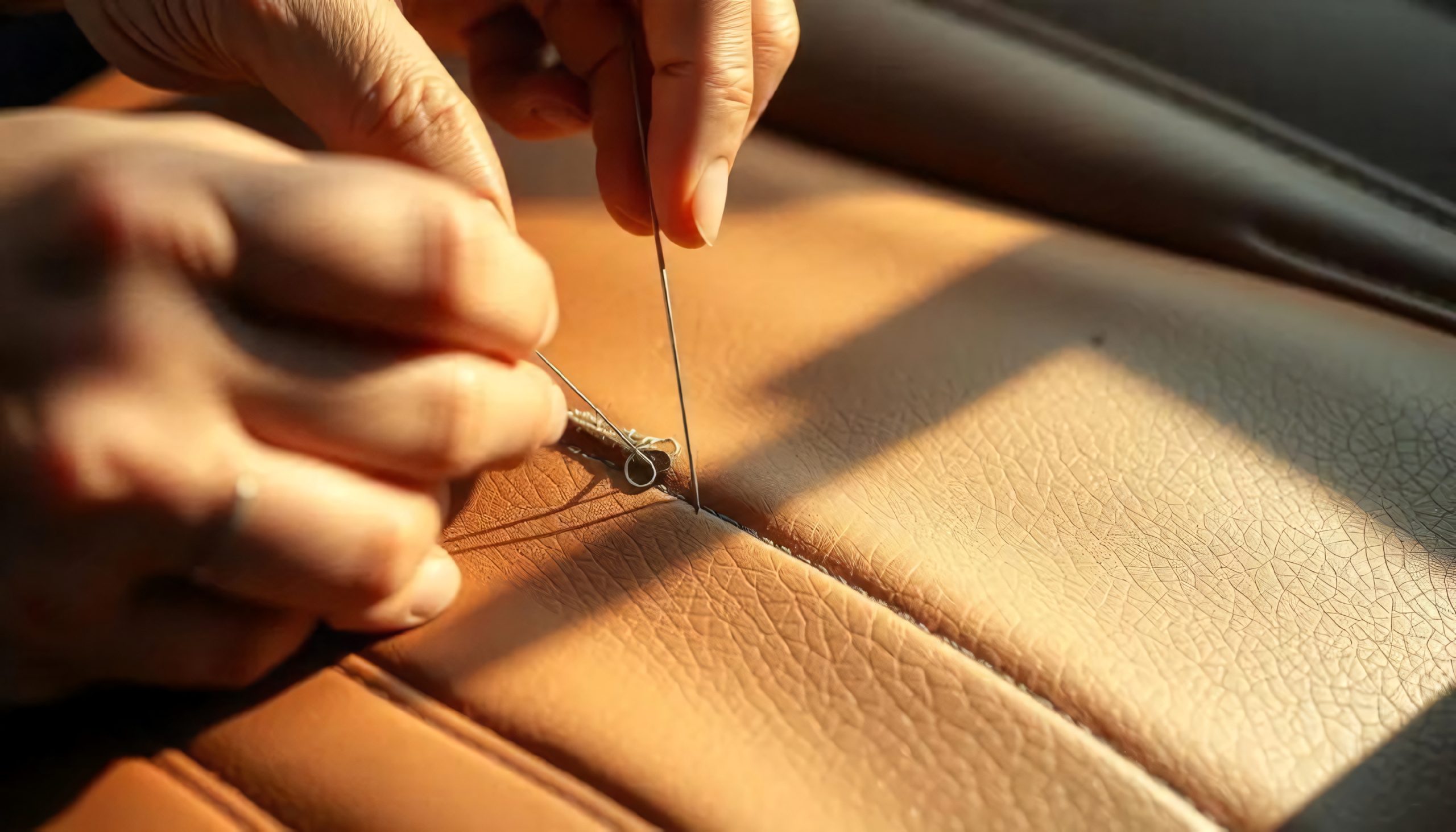 Repair Split Seams With Upholstery Thread and a Curved Needle