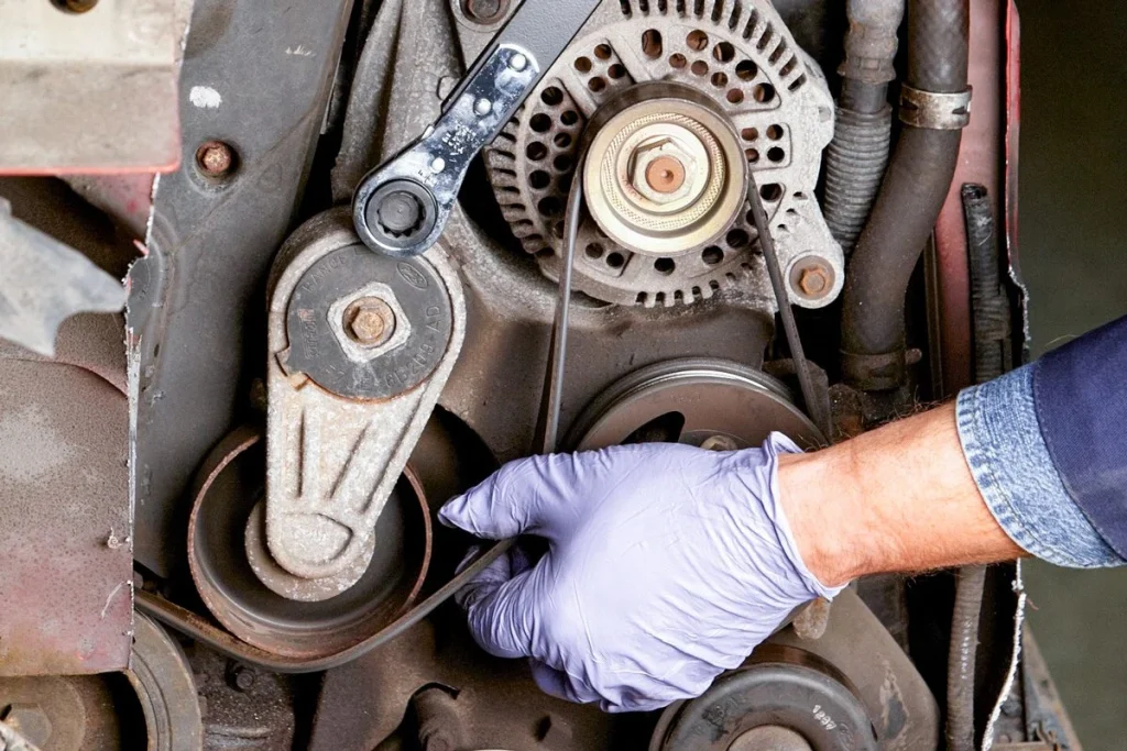 Replacing the Alternator Belt or Accessory Belt