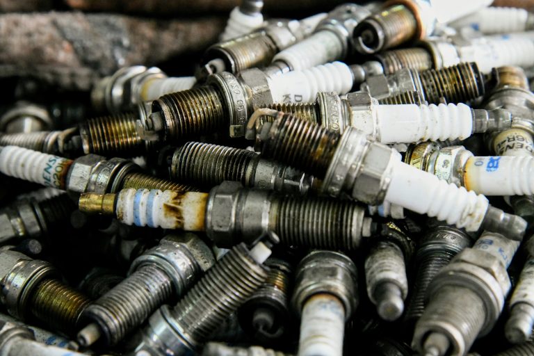 A many spark plugs are shown in the image