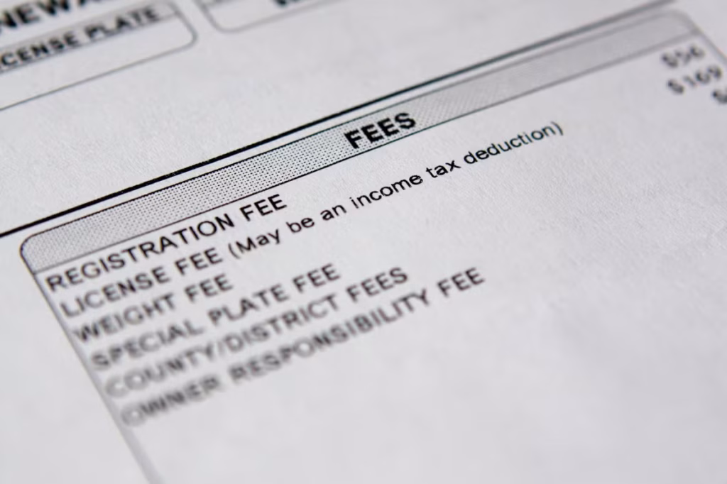 Taxes, Registration, and Government Fees