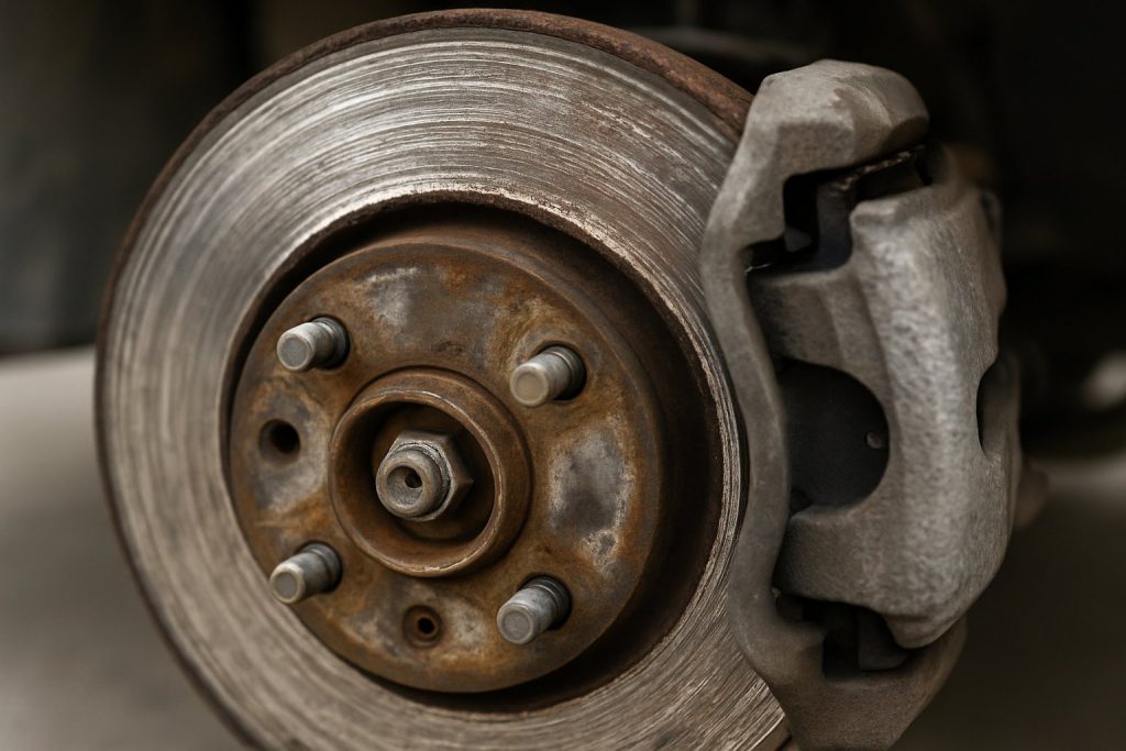 Uneven Brake Pad Deposits or Rotor Corrosion