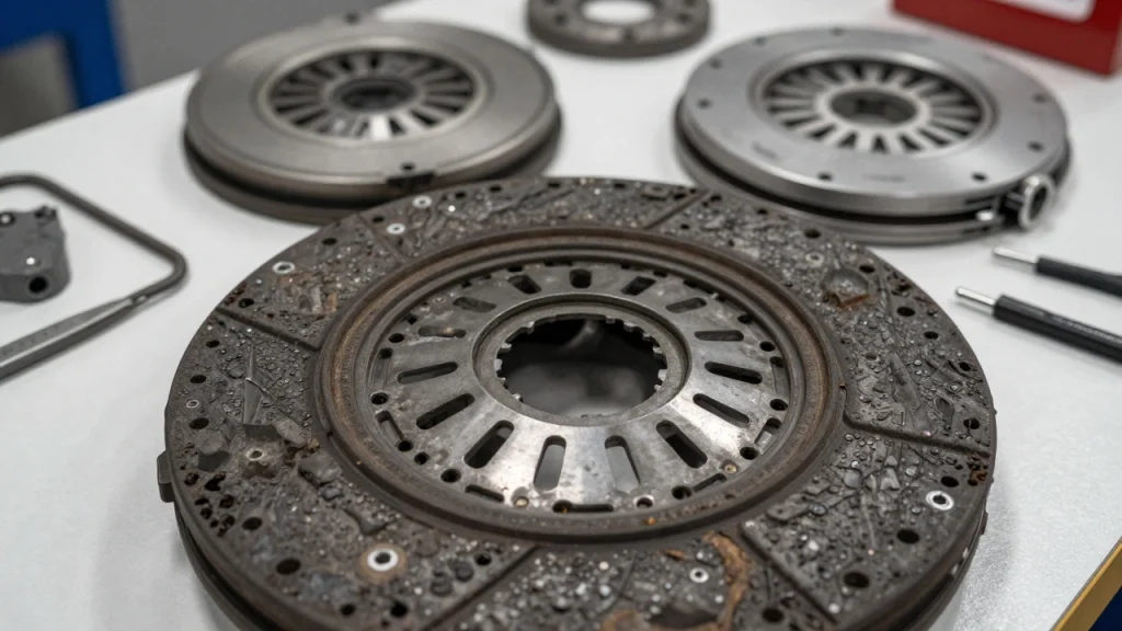 Unusually Worn Clutch Components