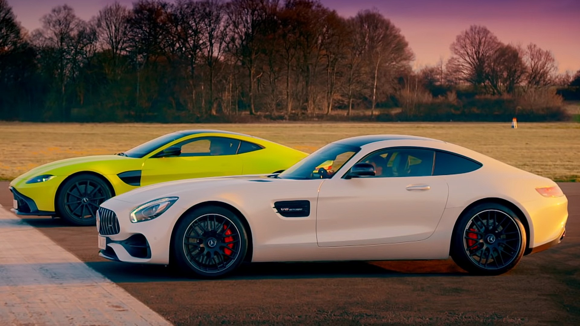 Aston Martin V8 Vantage and Mercedes-AMG GT S